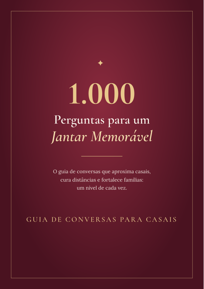 Capa do e-book 1.000 Perguntas para um Jantar Memorável