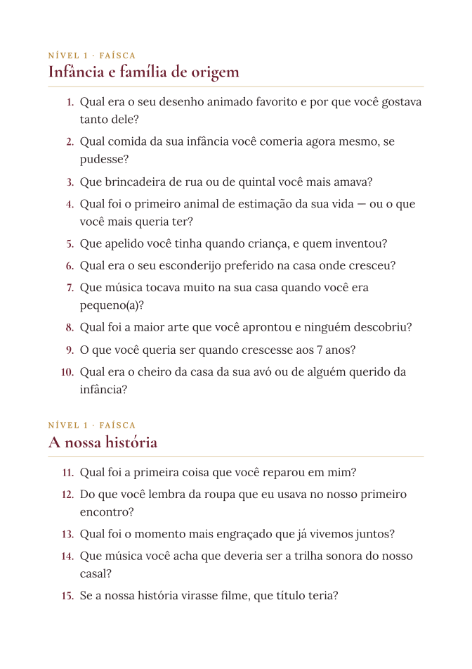 Página de perguntas